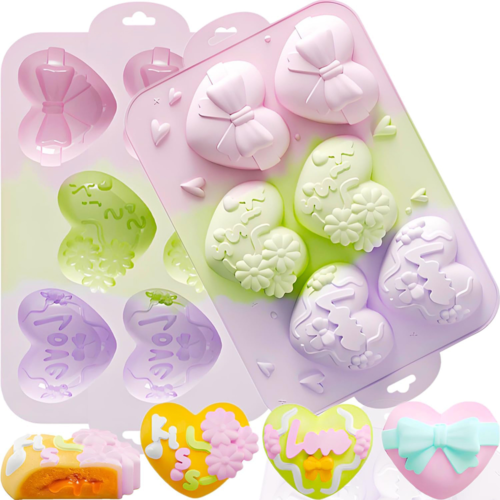 Gummy Candy - قوالب سيليكون على شكل قلب، قوالب