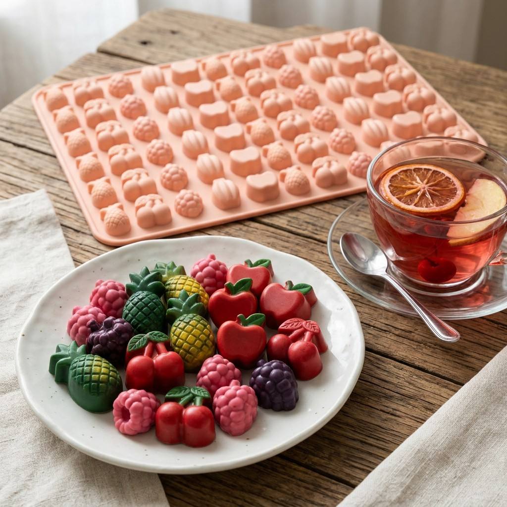Gummy Candy - قوالب حلوى الفاكهة، قوالب سيليكون آمنة