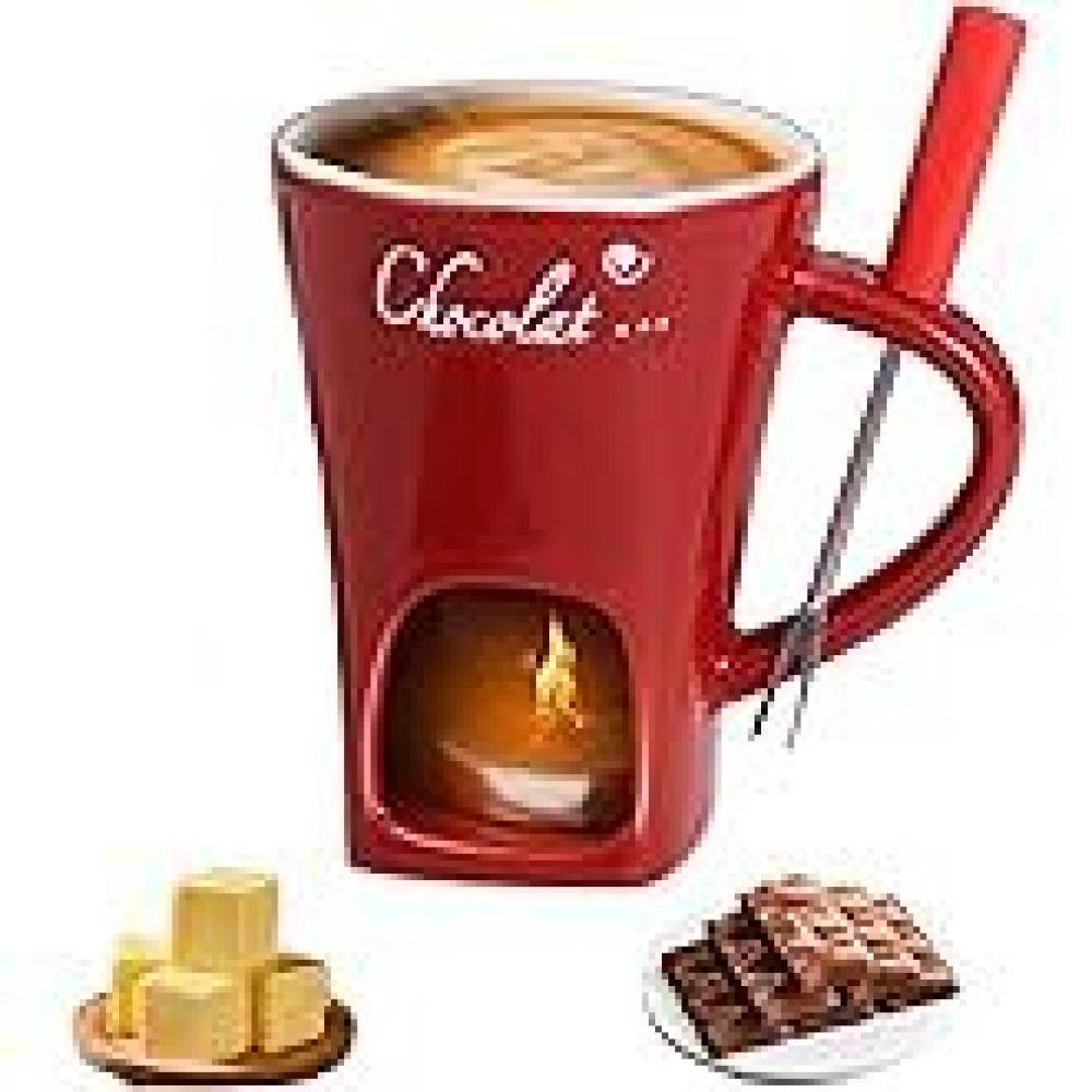 Chocolate Snack - وعاء فوندو الشوكولاتة المصنوع من السيراميك،