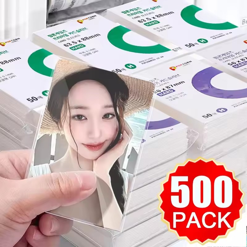 Popcorn - 500 قطعة من أكمام البطاقات الكورية