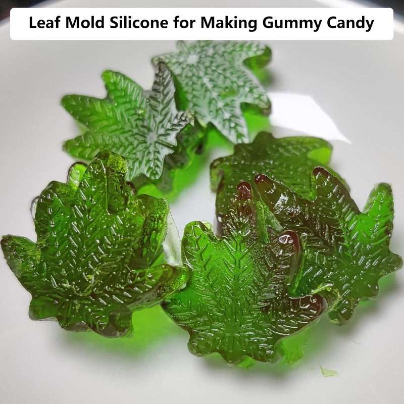 قوالب سيليكون على شكل ورقة الم - مراجعة Gummy Candy وسعره