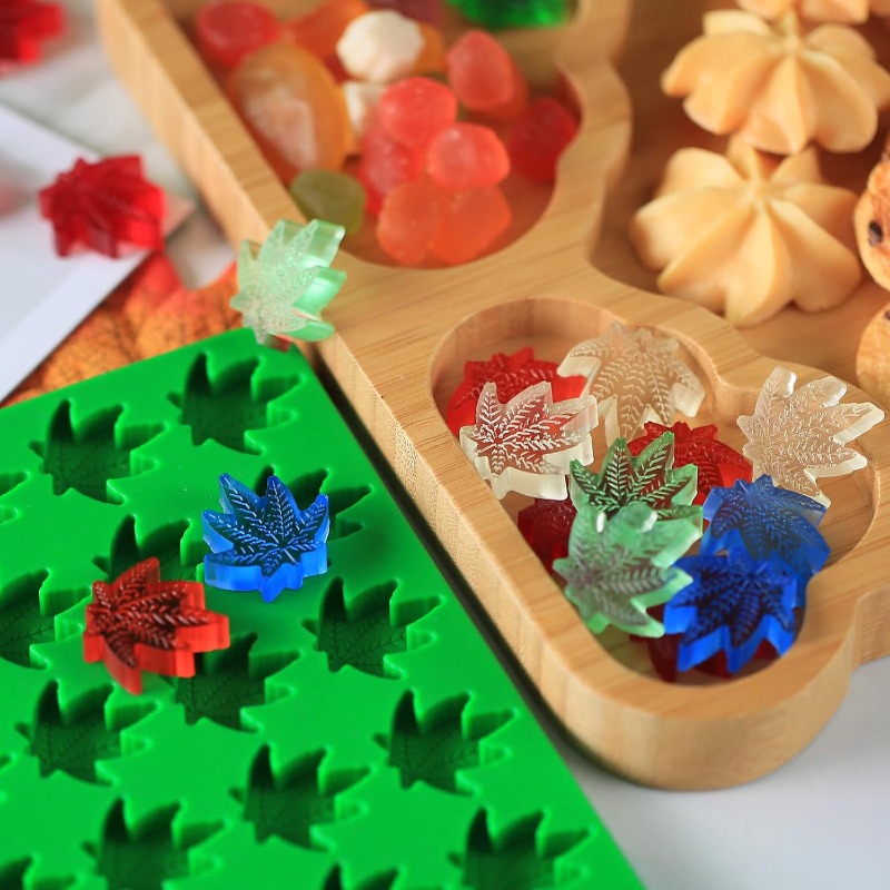 قوالب سيليكون على شكل ورقة الم - مراجعة Gummy Candy وسعره