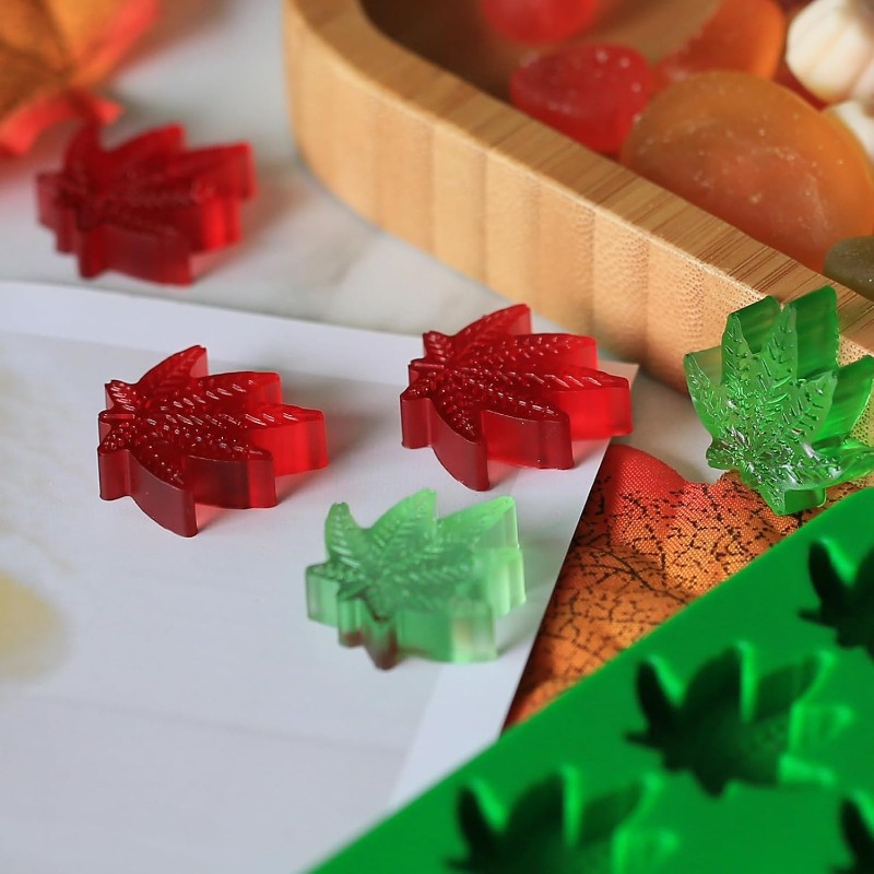 قوالب سيليكون على شكل ورقة الم - مراجعة Gummy Candy وسعره