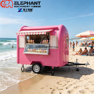 عربة طعام متنقلة أنيقة بتصميم  - مراجعة Food Snacks Catering وسعره