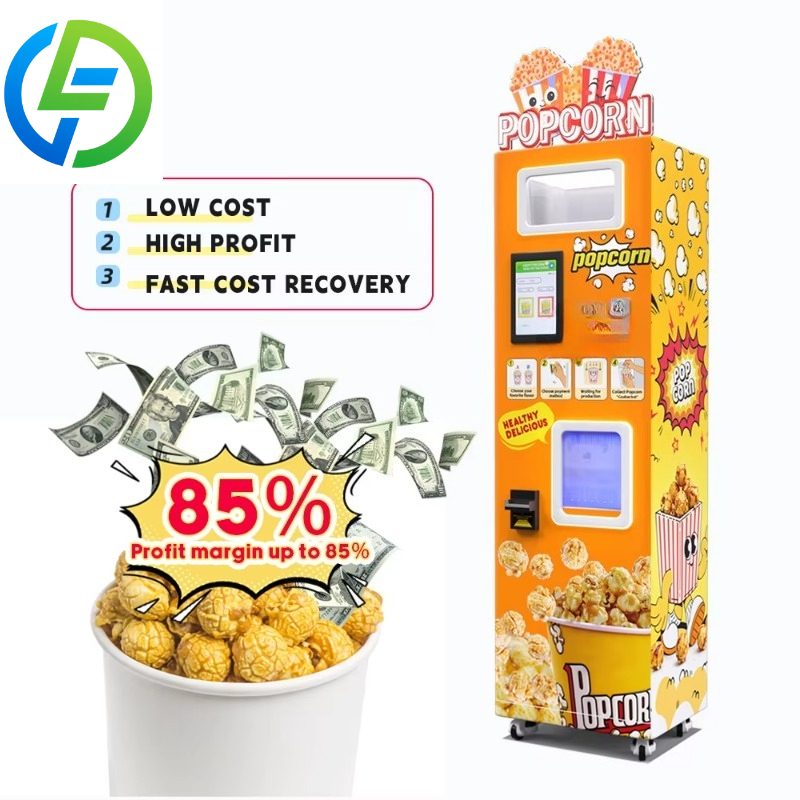 ماكينة بيع الفشار المخصصة تعمل - مراجعة Popcorn وسعره