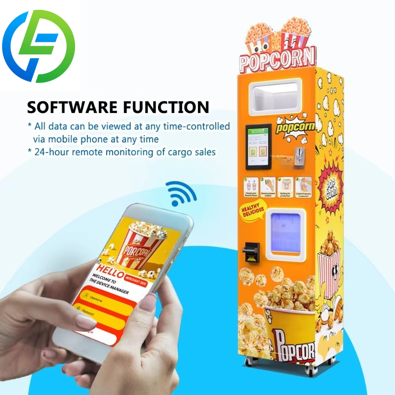 ماكينة بيع الفشار المخصصة تعمل - مراجعة Popcorn وسعره