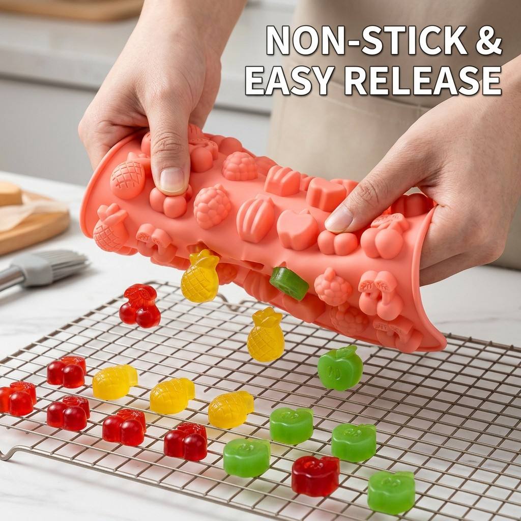 قوالب حلوى الفاكهة، قوالب سيلي - مراجعة Gummy Candy وسعره