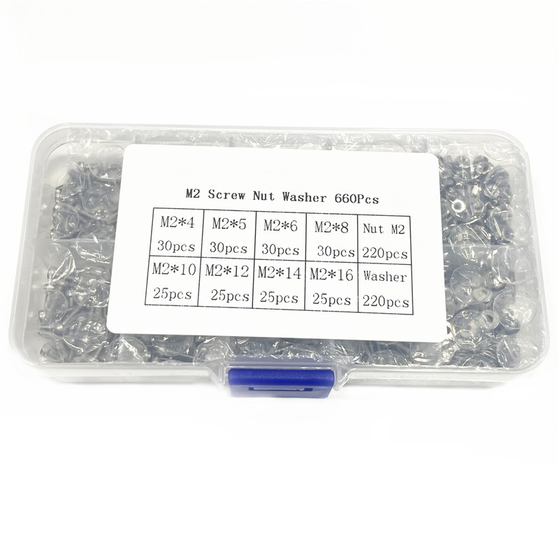 1 صندوق/660 قطعة M2 * 4 5 6 8  - مراجعة Nuts Mix وسعره