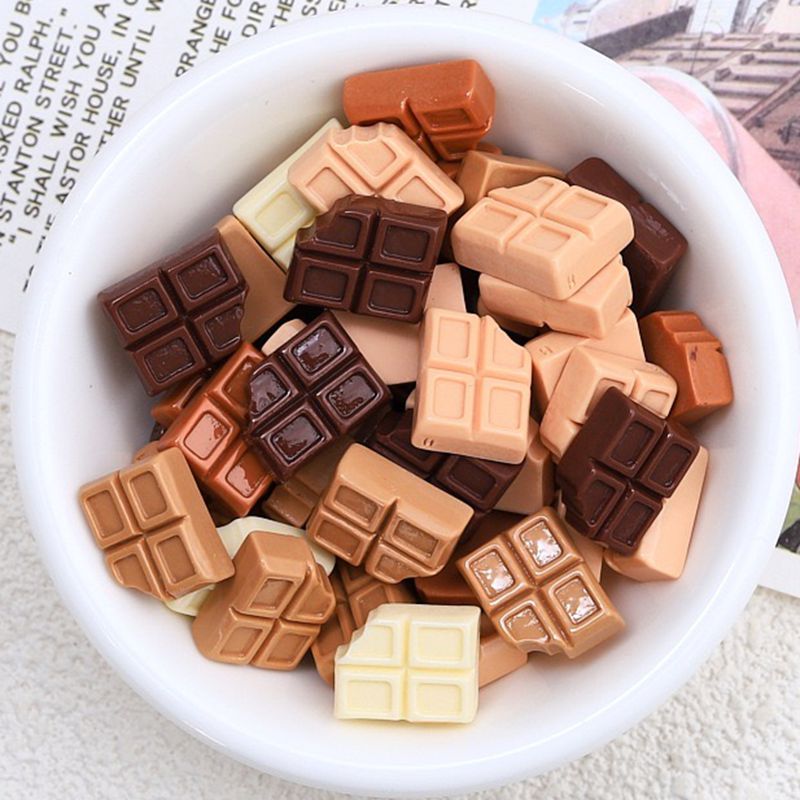 30 قطعة جديد لطيف الراتنج الكر - مراجعة Chocolate Snack وسعره