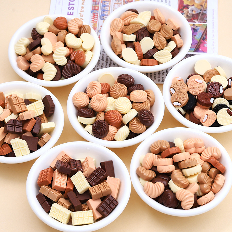 30 قطعة جديد لطيف الراتنج الكر - مراجعة Chocolate Snack وسعره