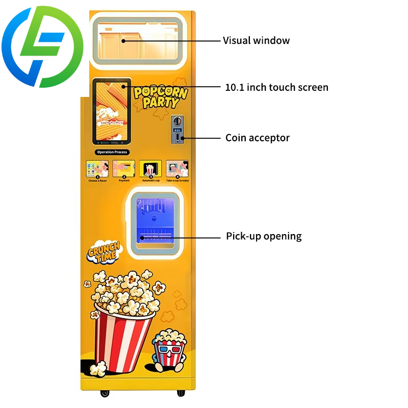 آلة بيع الفشار الأوتوماتيكية ا - مراجعة Popcorn وسعره
