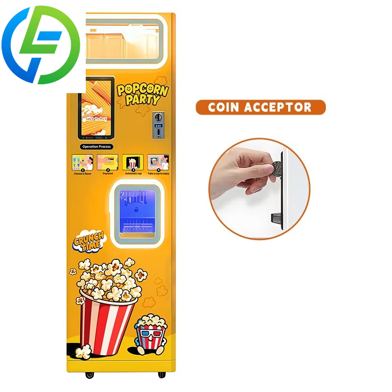 آلة بيع الفشار الأوتوماتيكية ا - مراجعة Popcorn وسعره