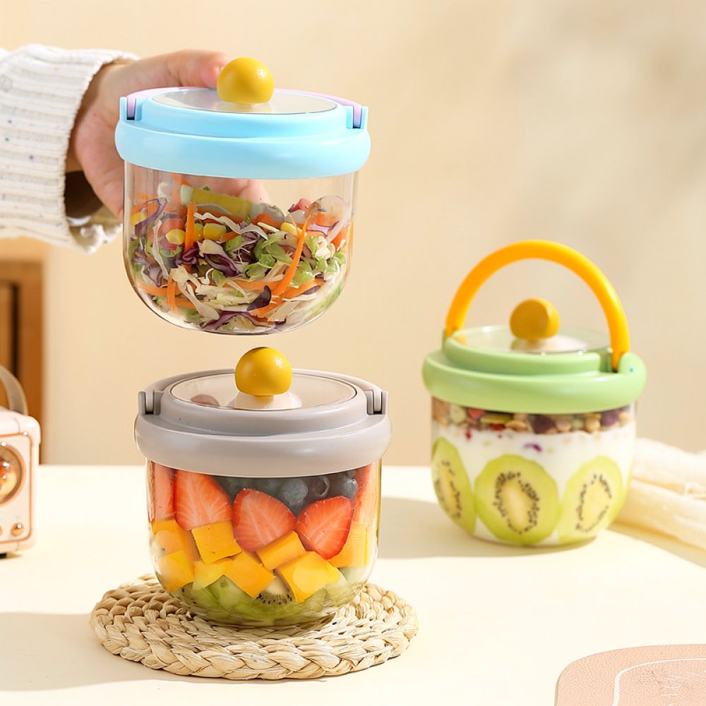 علبة سلطة محمولة بتصميم عصري،  - مراجعة Healthy Snacks Food وسعره
