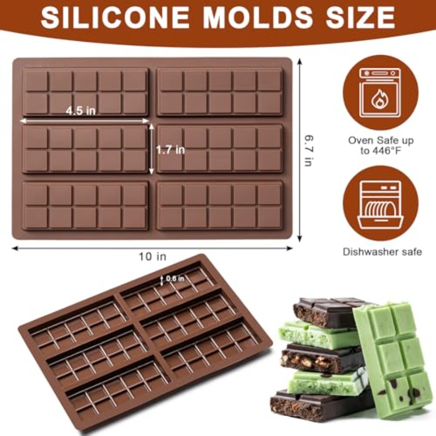 قالب شوكولاتة غير لاصق، قوالب  - مراجعة Chocolate Snack وسعره